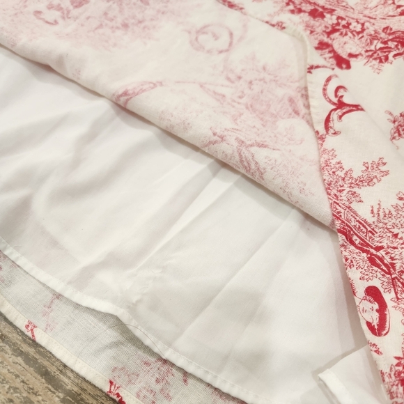 Vintage Sam TY Y2K Linen Midi Aline Dress, Floral,White/Pink US Womens 10 - Picture 4 of 9